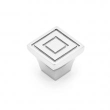 RK International CK 771 PN - Small Contemporary Square Knob