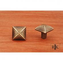 RK International CK 9311 AE - Square Knob with Divet Indents