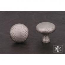 RK International CK 9315 P - Solid Round Knob with Divet Indents