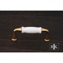 RK International CP 11 BW - Porcelain Middle Pull