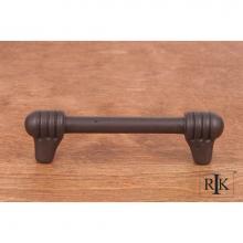 RK International CP 814 RB - 3 1/2'' c/c Distressed Rod with Swirl Ends Pull