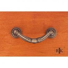 RK International CP 864 AE - Ornate Drop Pull with Petal Bases