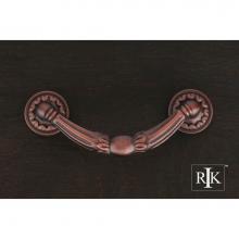 RK International CP 864 DC - Ornate Drop Pull with Petal Bases