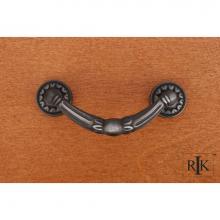 RK International CP 864 DN - Ornate Drop Pull with Petal Bases