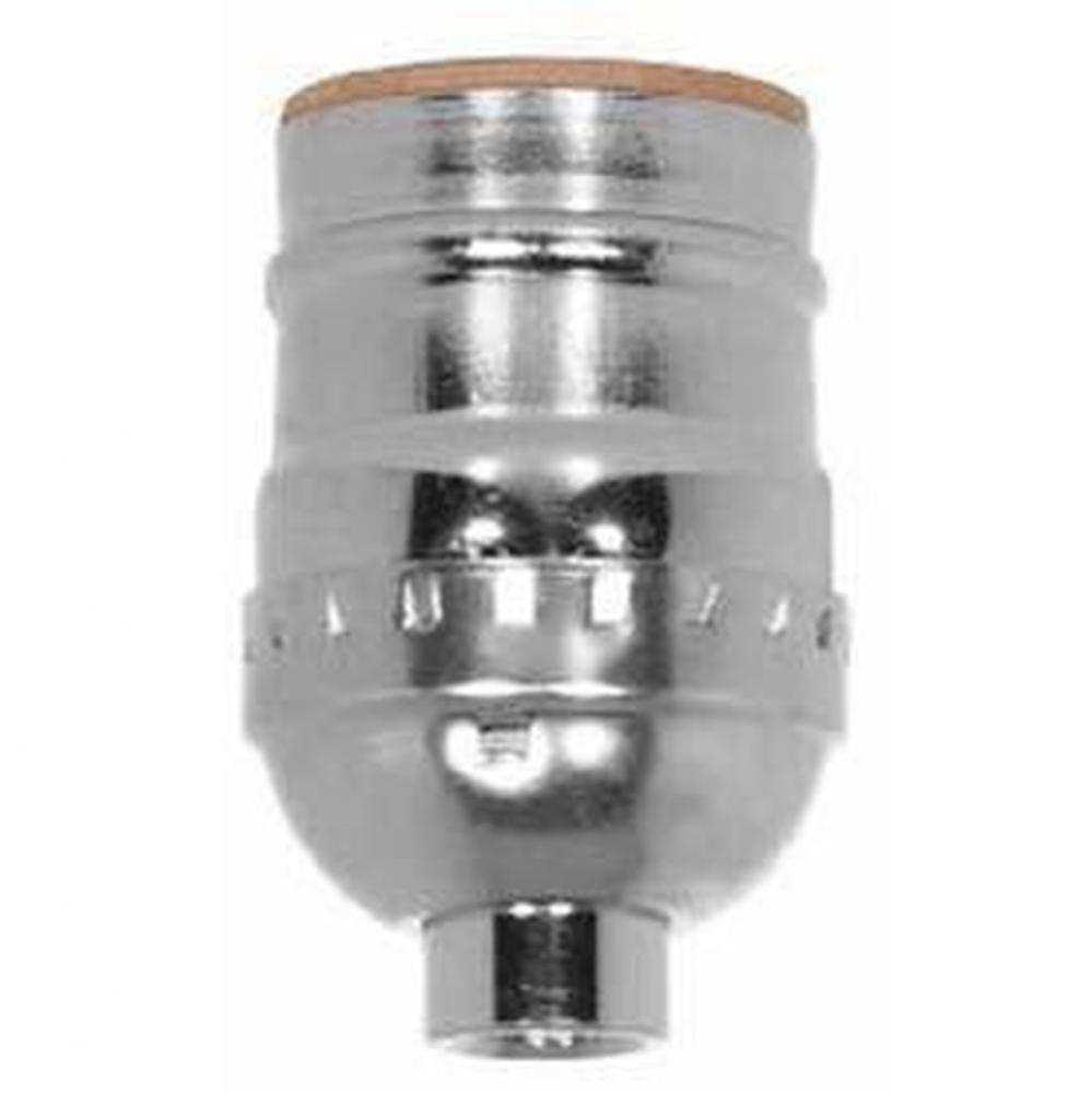 Nickel Finish Short Keyless Socket 1/8 Cap