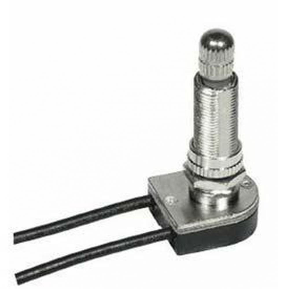 Nickel Finish On/Off Rotary Switch 1-1/8
