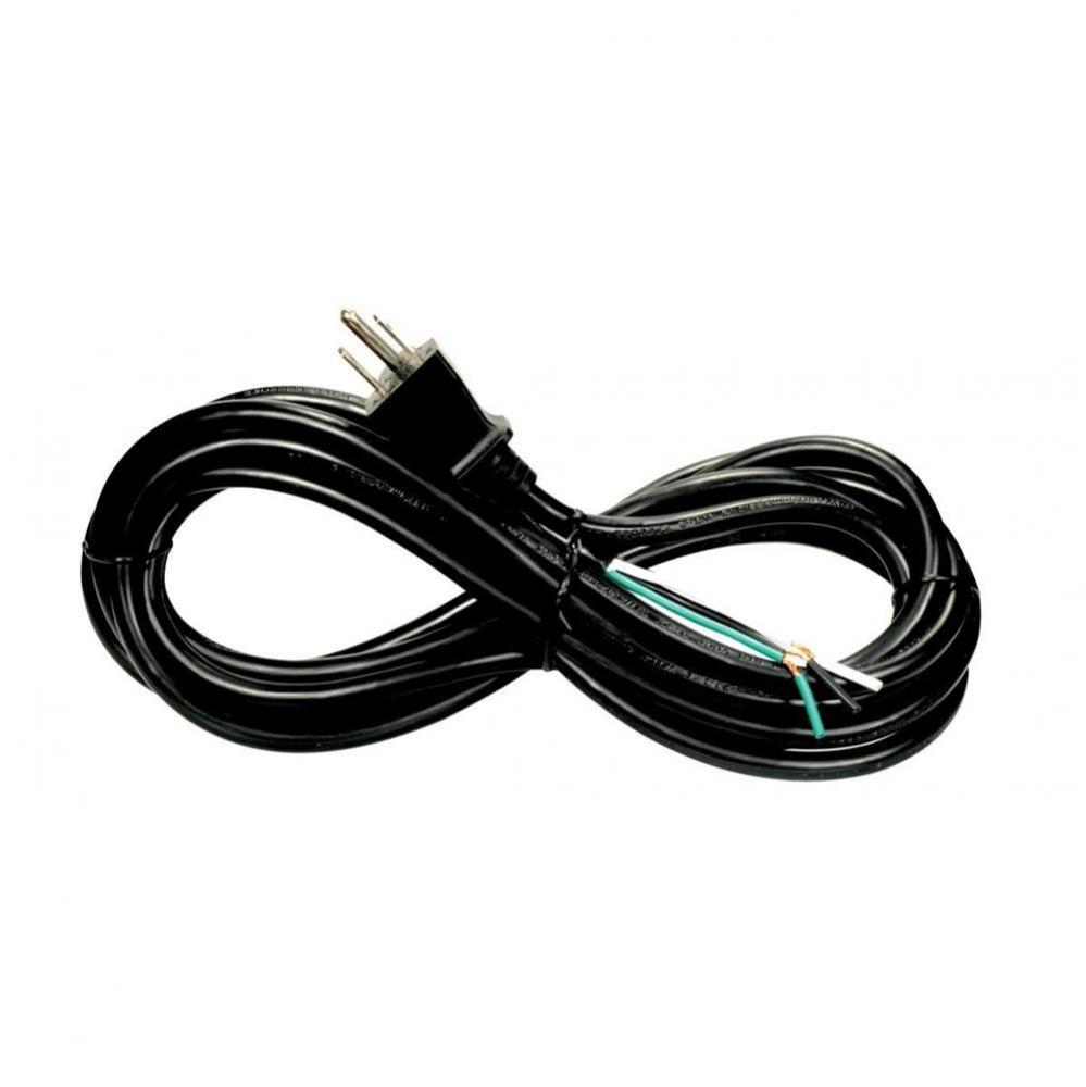 15 ft 18/3 Sjtw Black with Plug