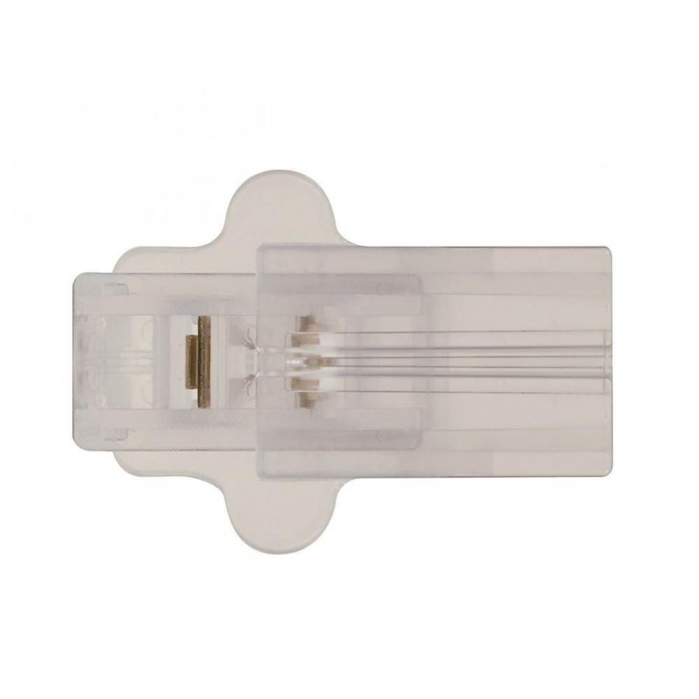 Clear Silver Female Spt-2 Plug