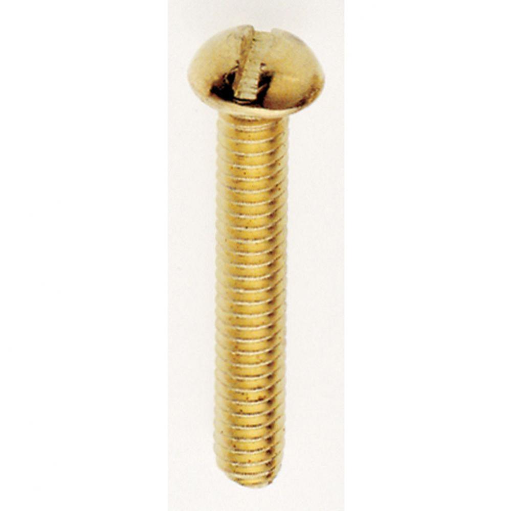 1'' Brass Plated 8/32 Rh Screw