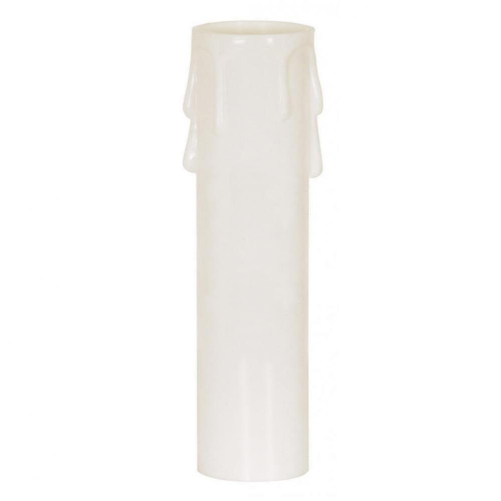 3'' Medium White Drip Candle Cover
