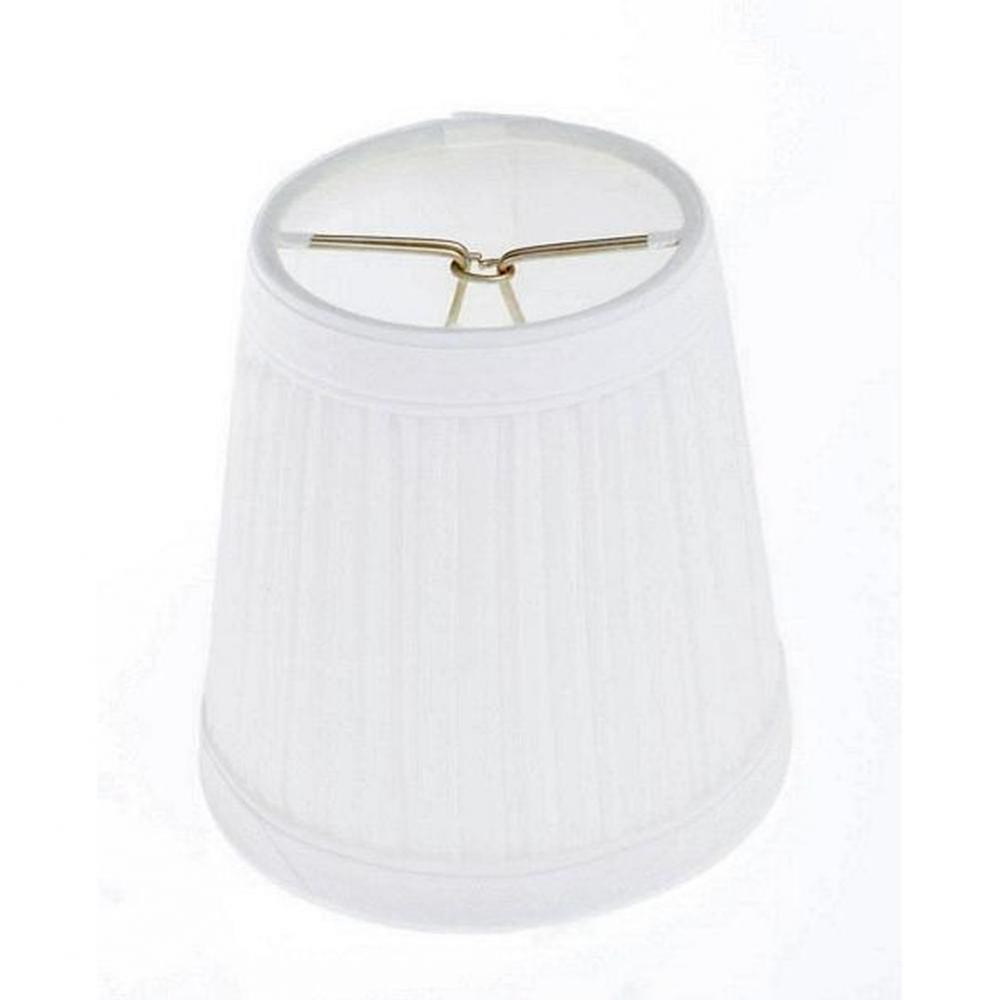 White Pleated Clip-on Shade