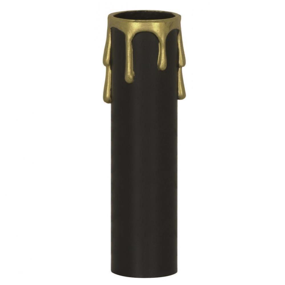 2'' Ed. Candel Cover Black/Gold Drip D