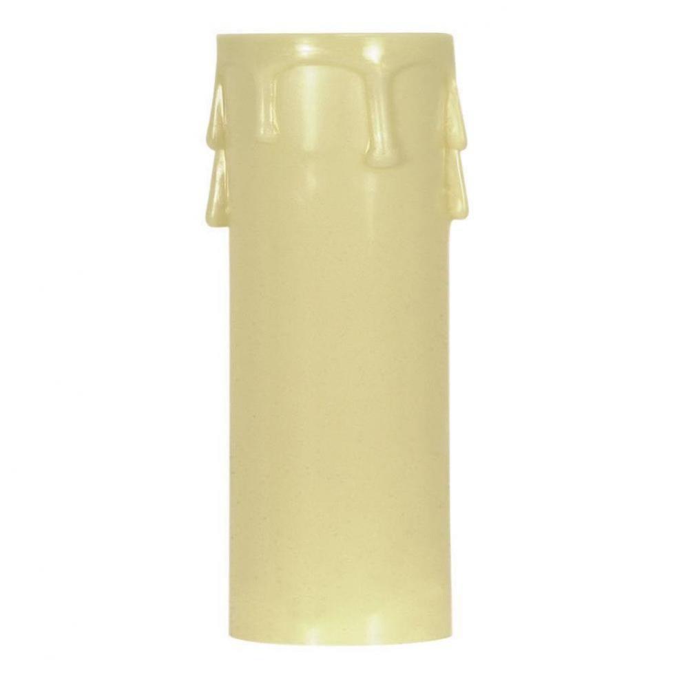 3'' Ed. Candle Cover Ivory/Ivory Drip