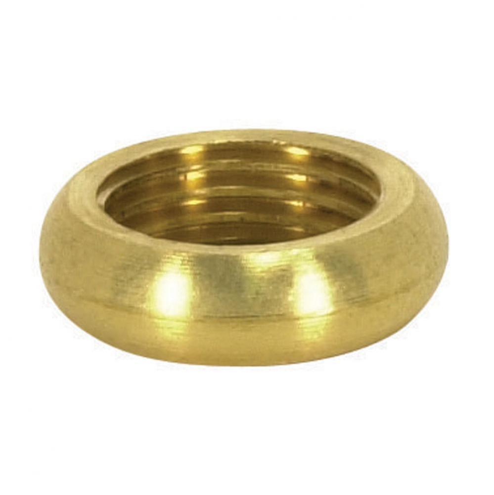 Round Beaded Locknut Brass 1/8