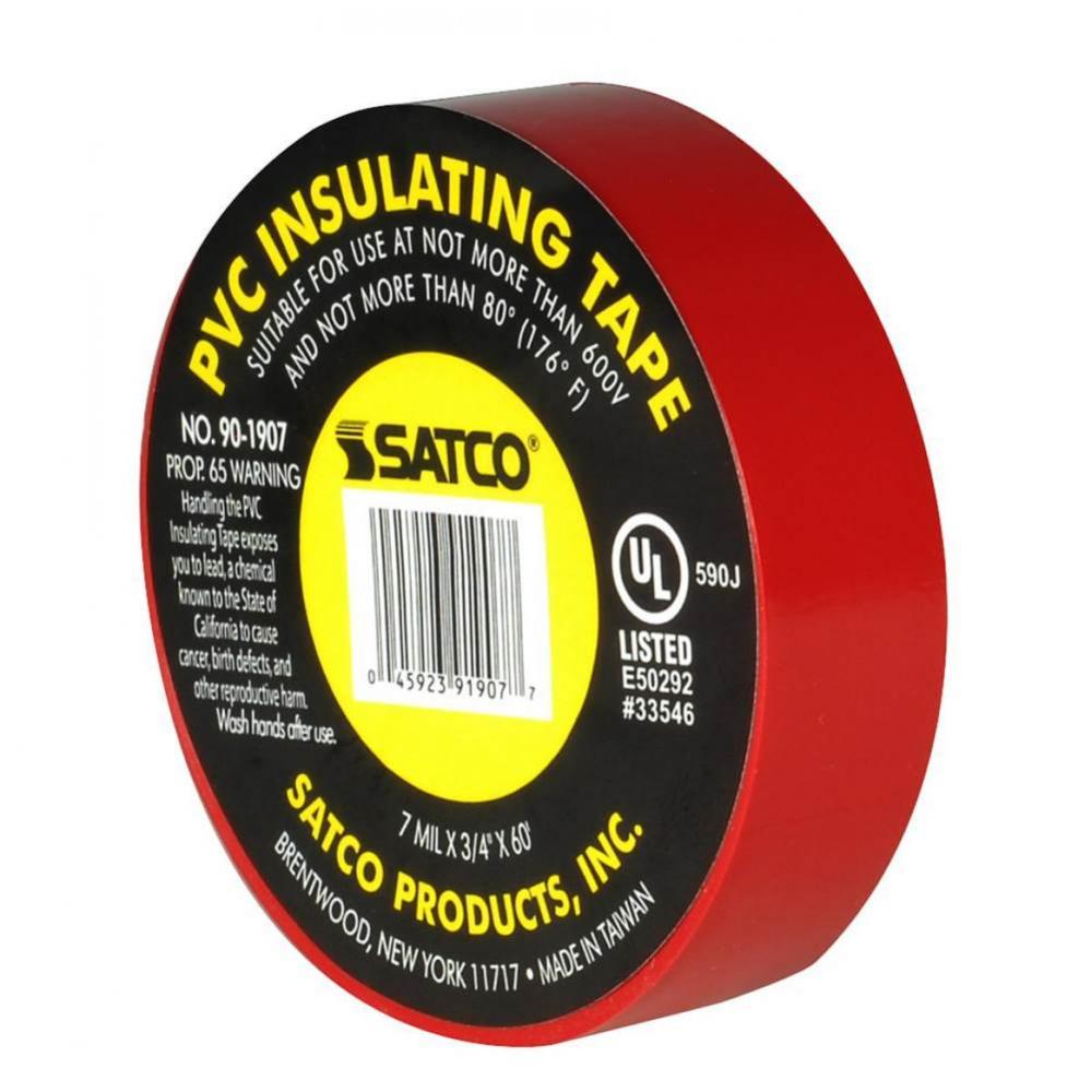 Red Elec Tape 60 Ft. 3/4''