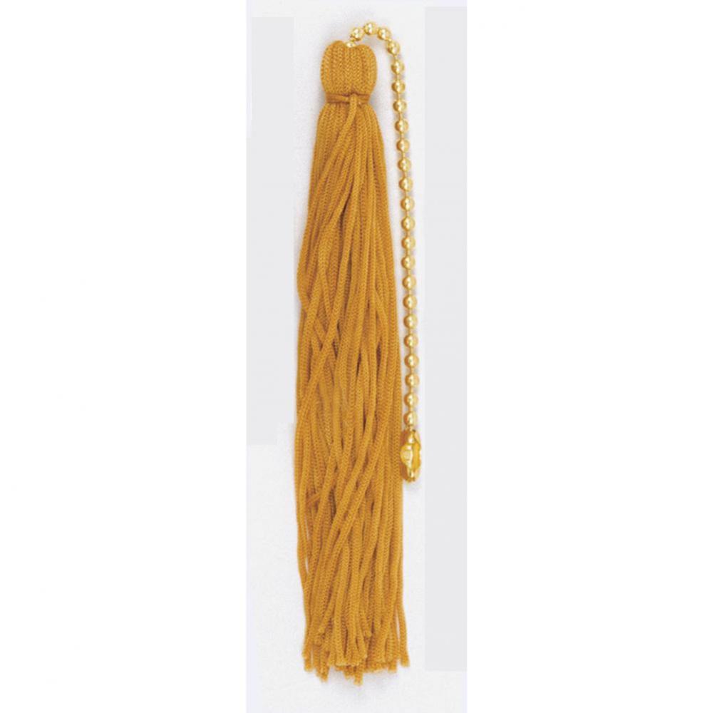 Gold Tassel with Beaded Chain