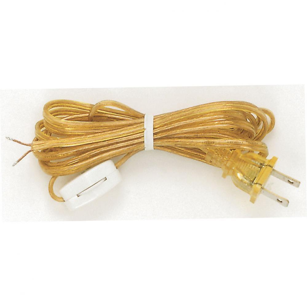 8 ft Clr Gold Cord Set with Switch