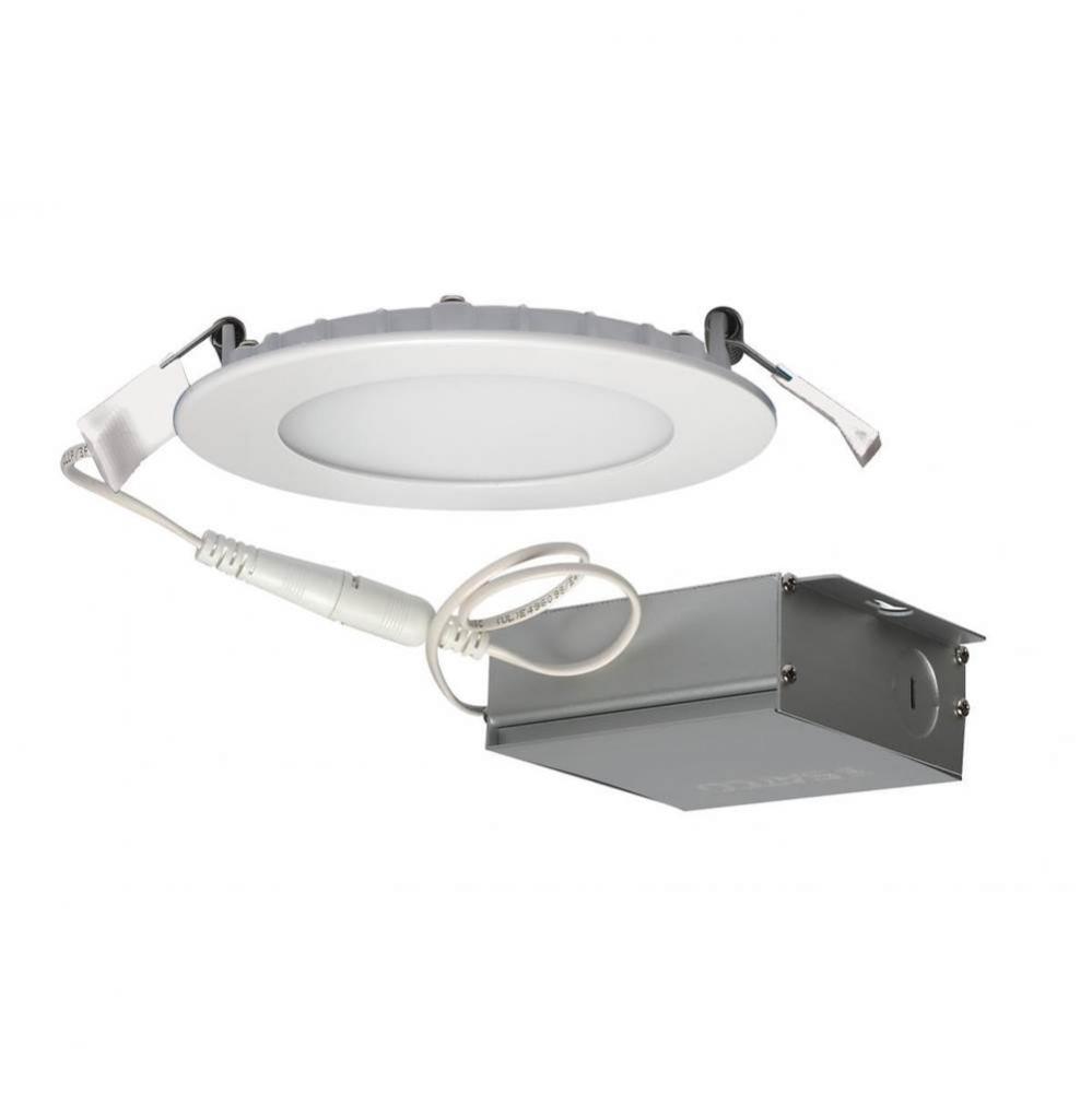 10 W LED Direct Wire Downlight, Edge-lit, 4'', 4000K, 120 V, Dimmable, Round, Remote Dri