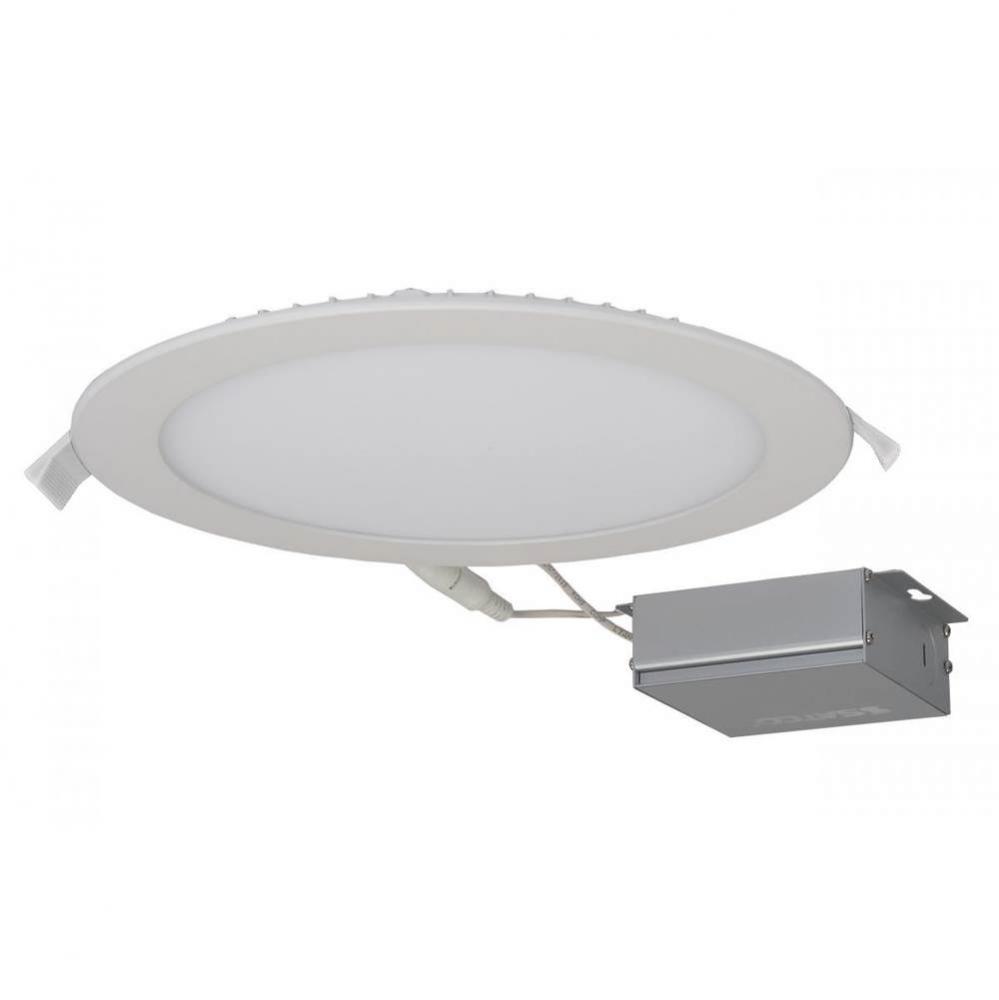 24 W LED Direct Wire Downlight, Edge-lit, 8'', 3000K, 120 V, Dimmable, Round, Remote Dri