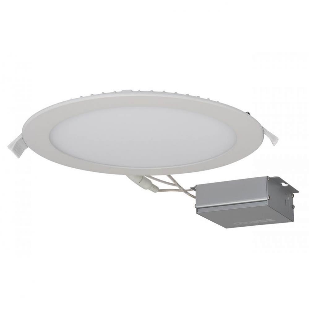 24 W LED Direct Wire Downlight, Edge-lit, 8'', 4000K, 120 V, Dimmable, Round, Remote Dri