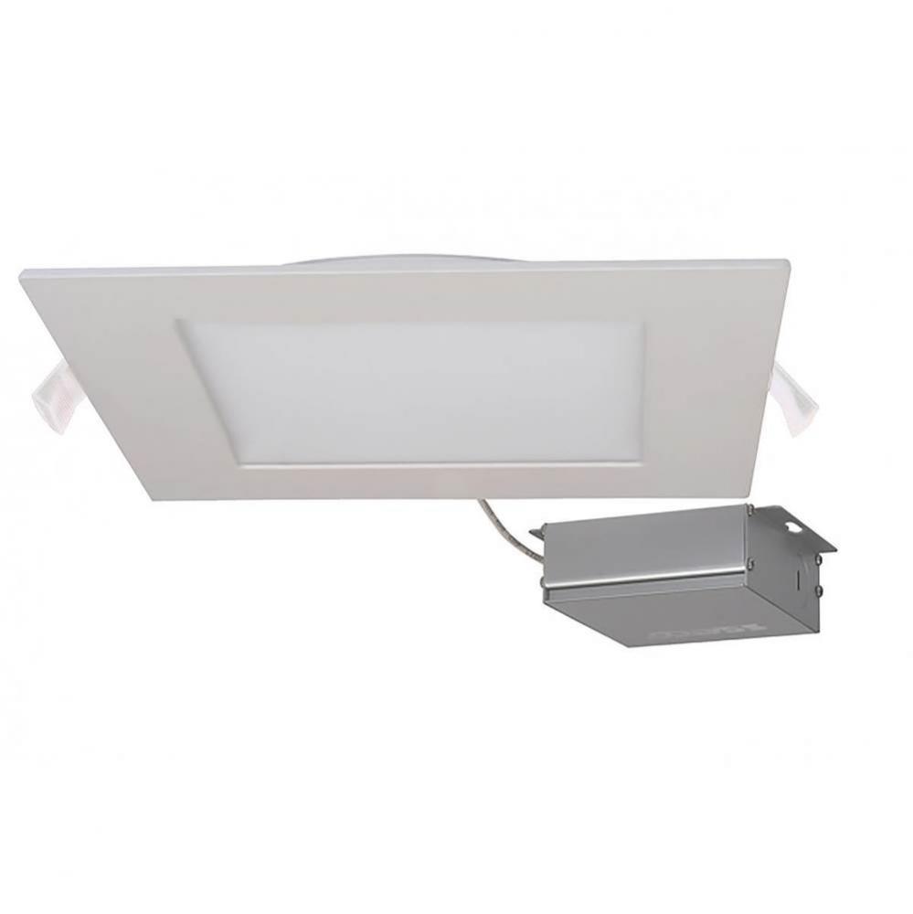 24 W LED Direct Wire Downlight, Edge-lit, 8'', 3000K, 120 V, Dimmable, Square, Remote Dr