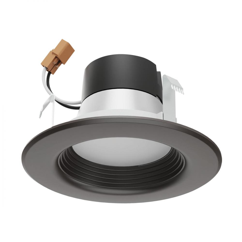 7 W LED Downlight Retrofit, 4'', CCT Selectable, 120 V, Dimmable, Bronze Finish