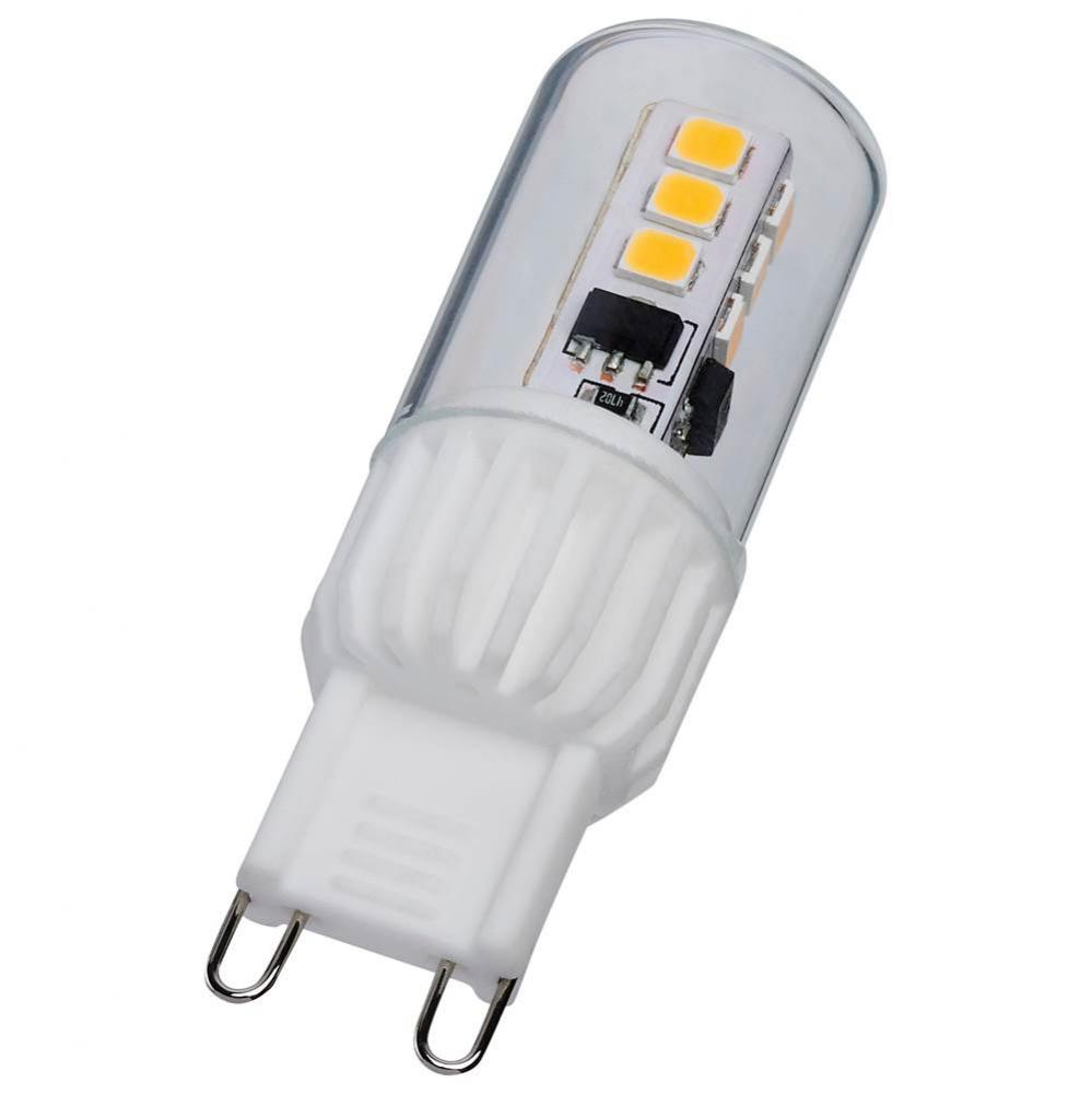 3.5 Watt Mini LED - G9 Base - 3000K - Clear Finish - 120 Volt