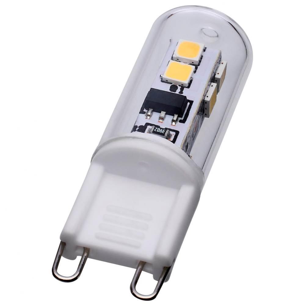 2 Watt T4 LED - Clear Finish - G9 Base - 5000K - 120 Volt