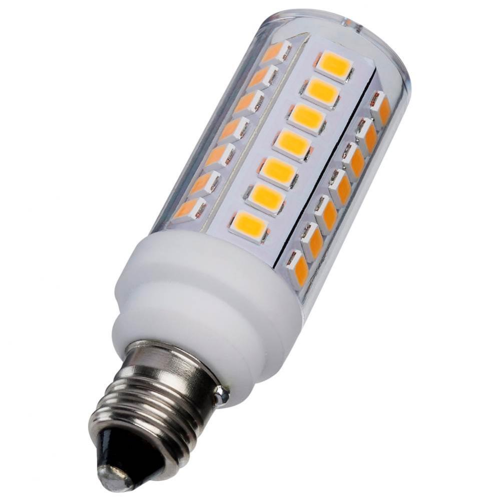 5 Watt T6 LED - Clear Finish - E11 Base - 3000K - 120 Volt