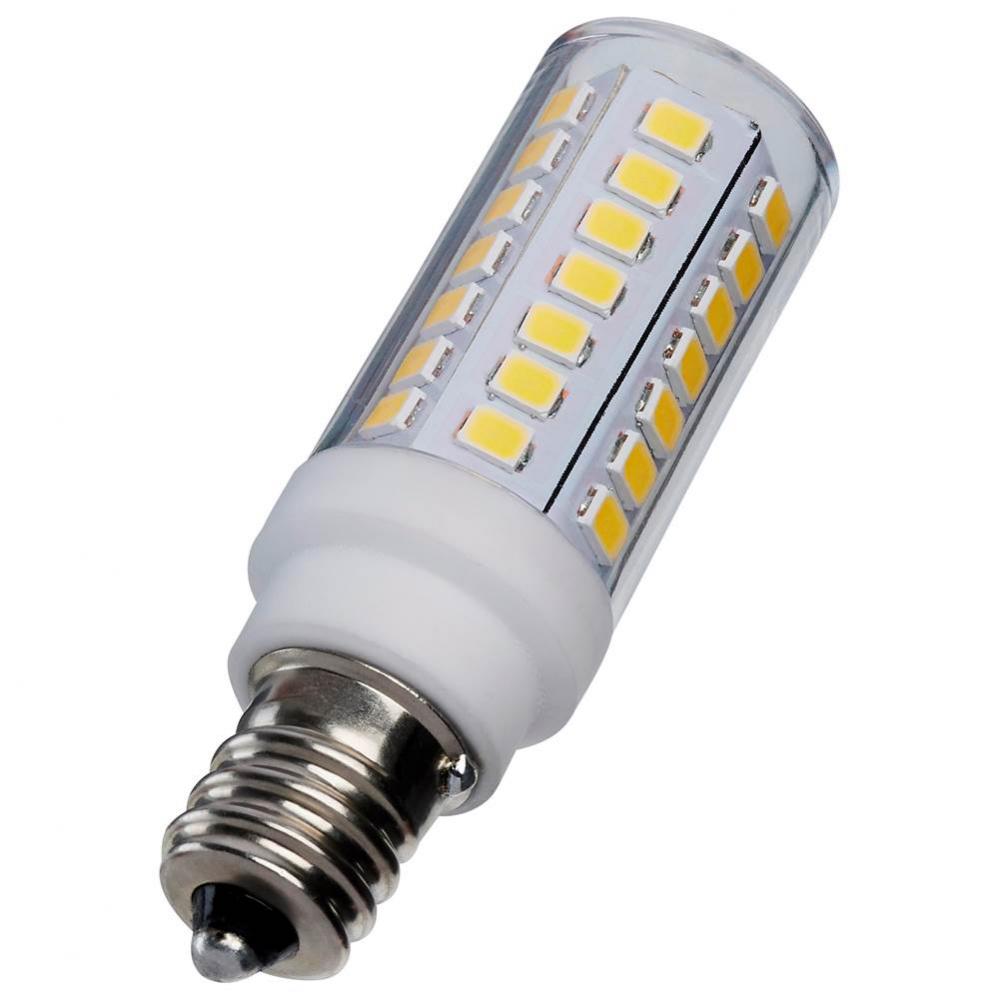 5 Watt T6 LED - Clear Finish - E12 Base - 5000K - 120 Volt