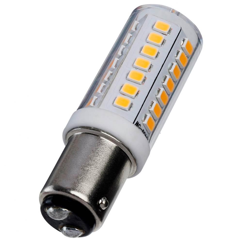 5 Watt T6 LED - Clear Finish - DC Base - 3000K - 120 Volt