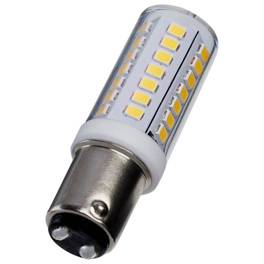 5 Watt T6 LED - Clear Finish - DC Base - 5000K - 120 Volt