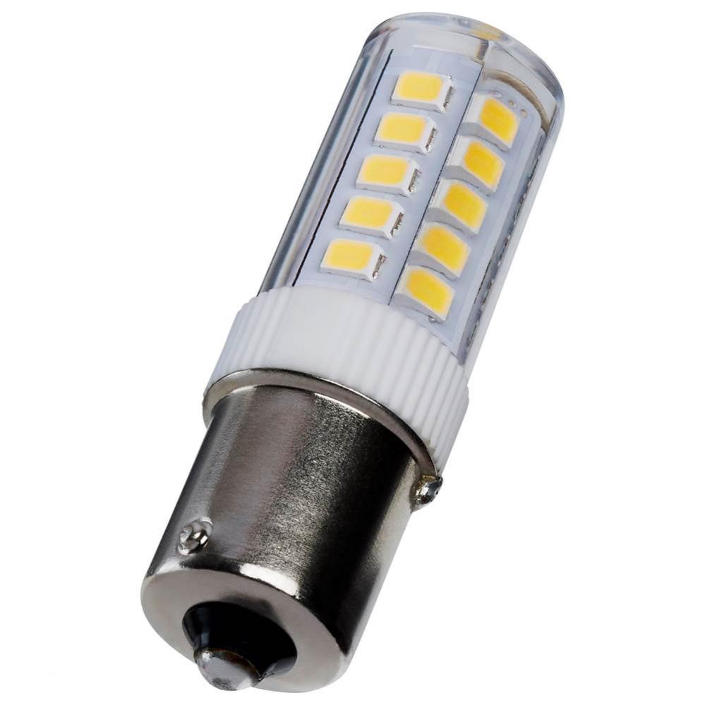 4.5 Watt T6 LED - Clear Finish - BA15s Base - 3000K - 12 Volt