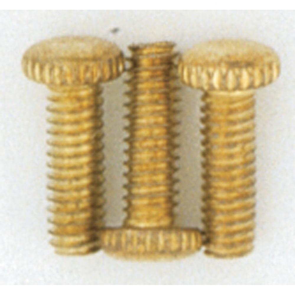 3 8/32 Knurled Brass Plated Screw