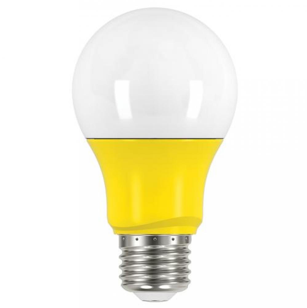 2 watt; A19 LED; Yellow when lit; Medium base; 120