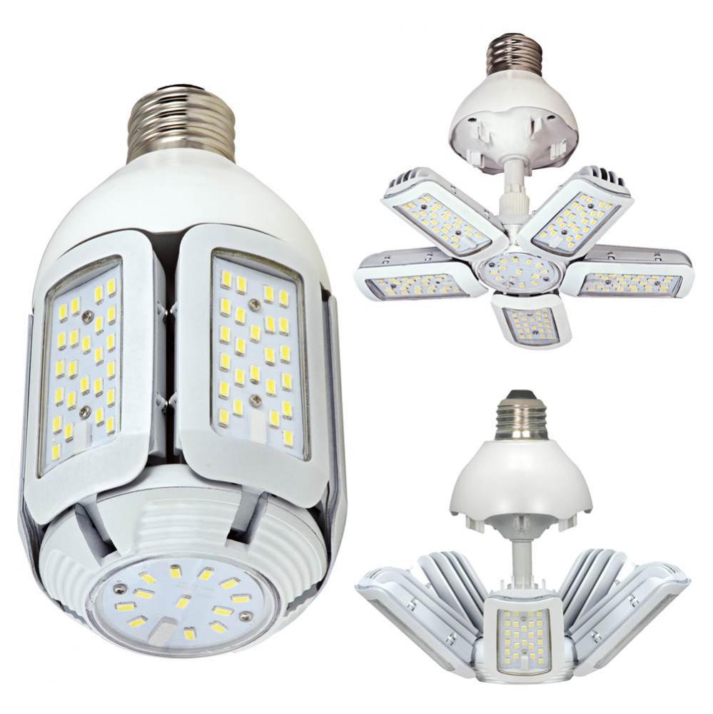 40 watt - LED HID Replacement; 2700K; Mogul extended base; Adjustable beam angle; 100-277