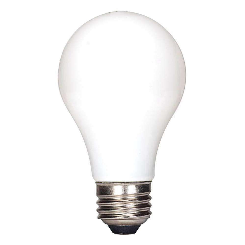 6.5 watt A19 LED; Soft white finish; Medium base; 2700K; 720 lumens; 120