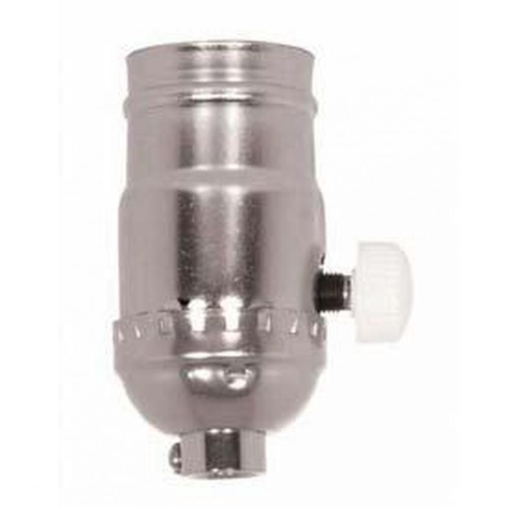 Nickel Finish 150 W Dimmer Socket with IV Knob