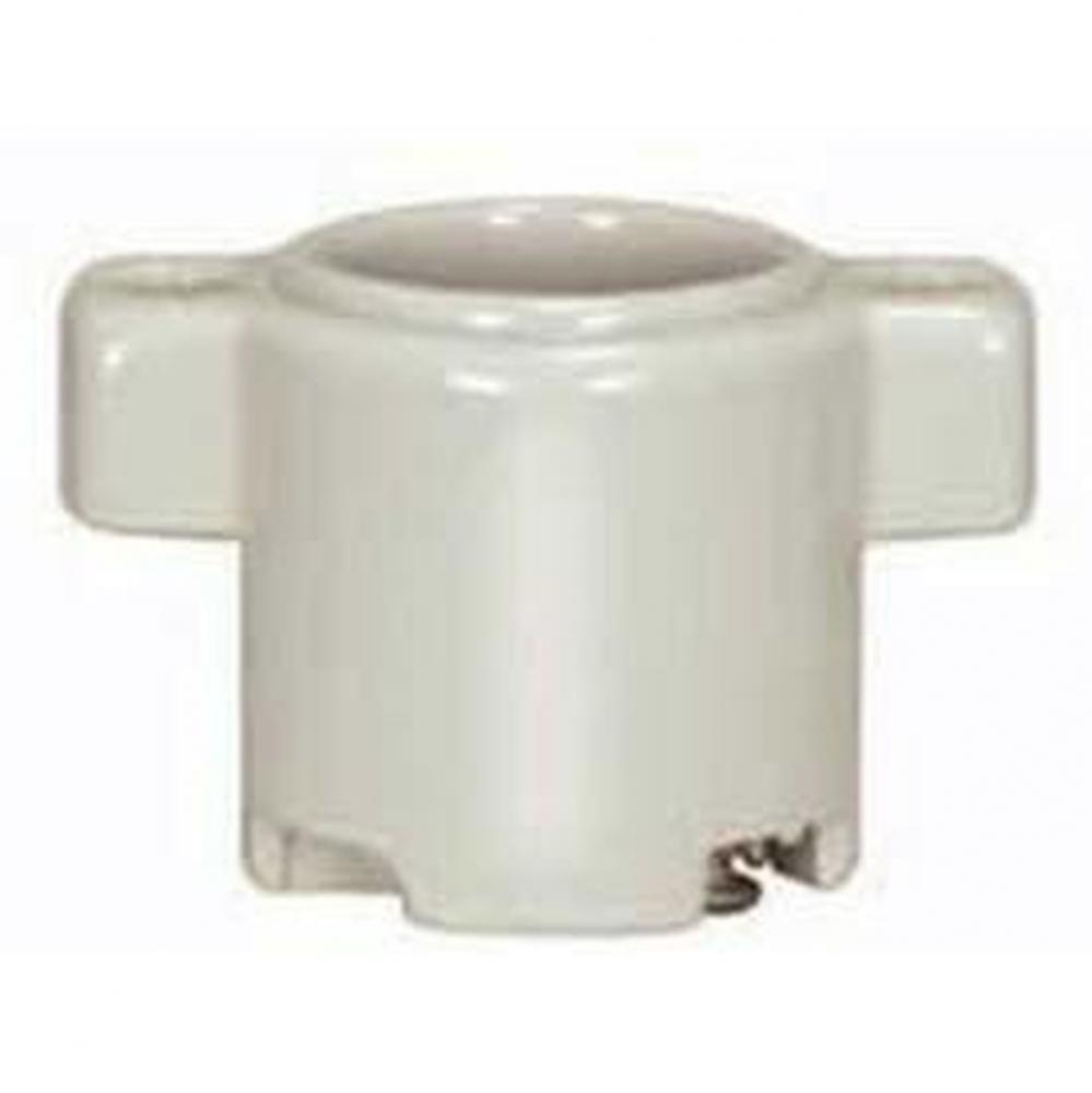 Medium Base Glazed Porcelain Socket with 2