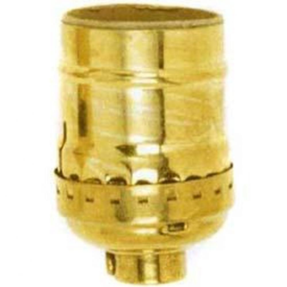 Polished Solid Brass Keyless Socket with Ss 1/8