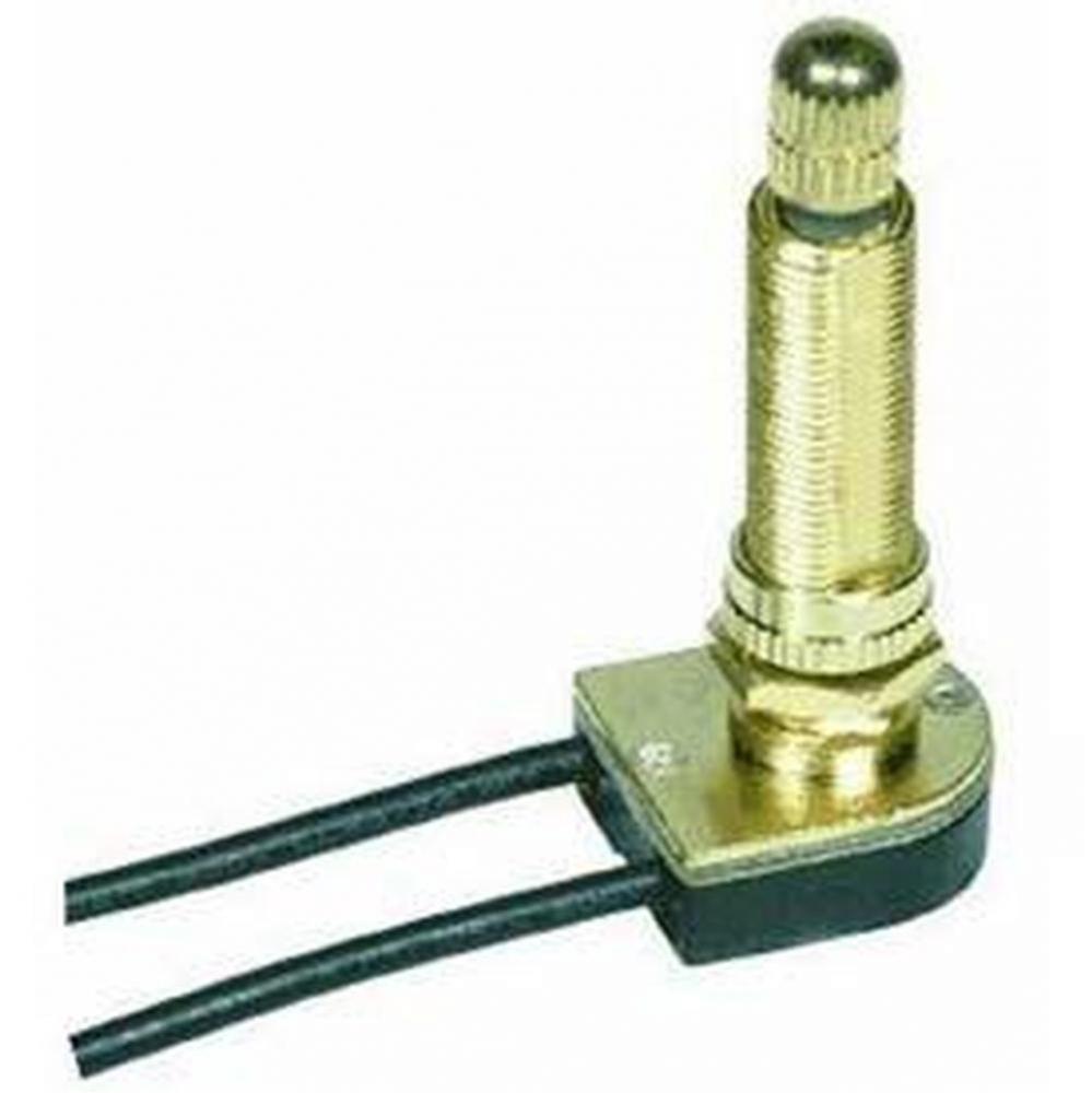 Brass Finish On/Off Rotary Switch 1-1/2''