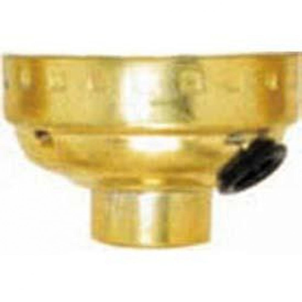1/8 Cap with Side Outlet Brite Gilt LSS