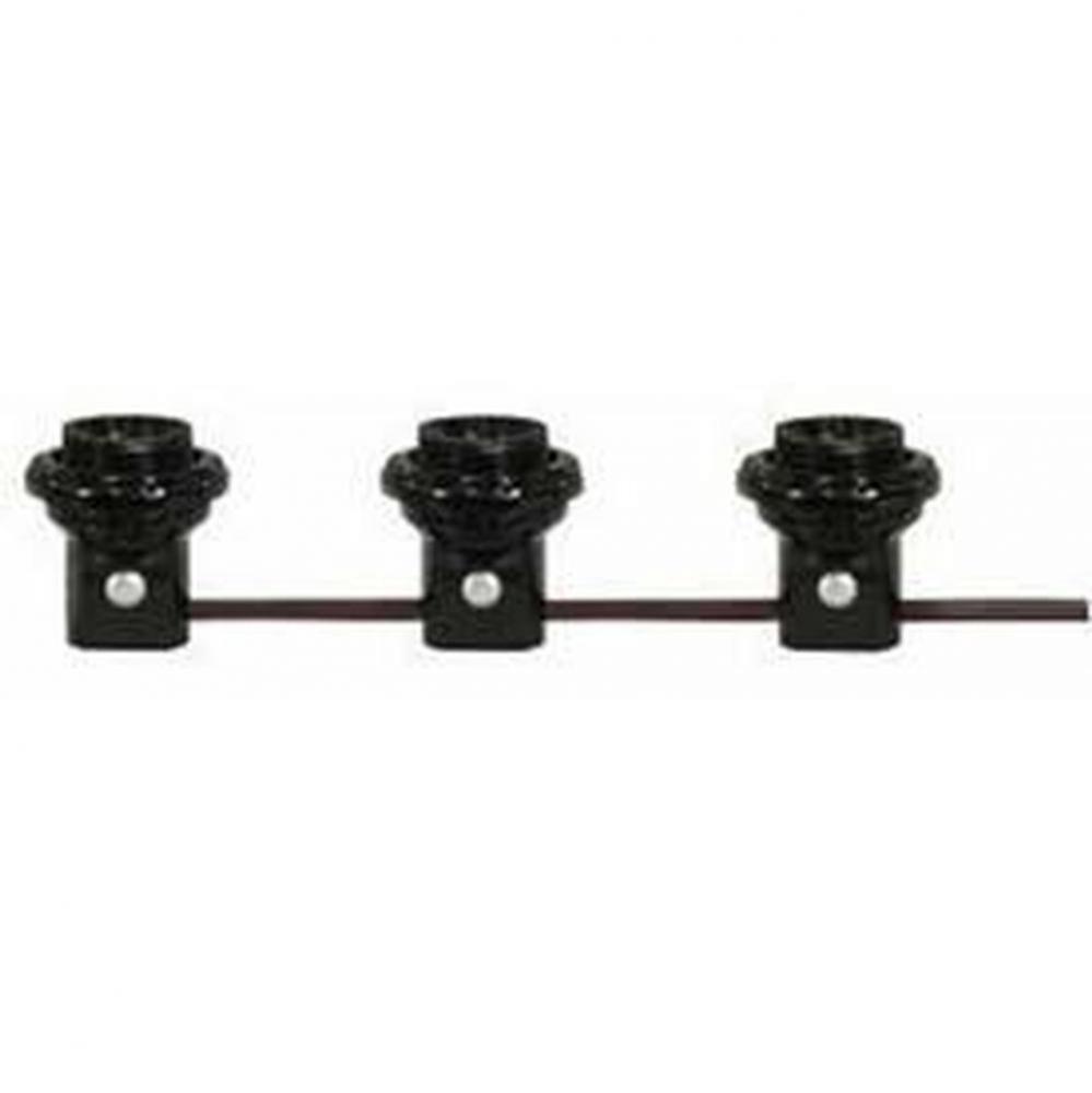 3 Light Harness Candelabra Threaded Sockets