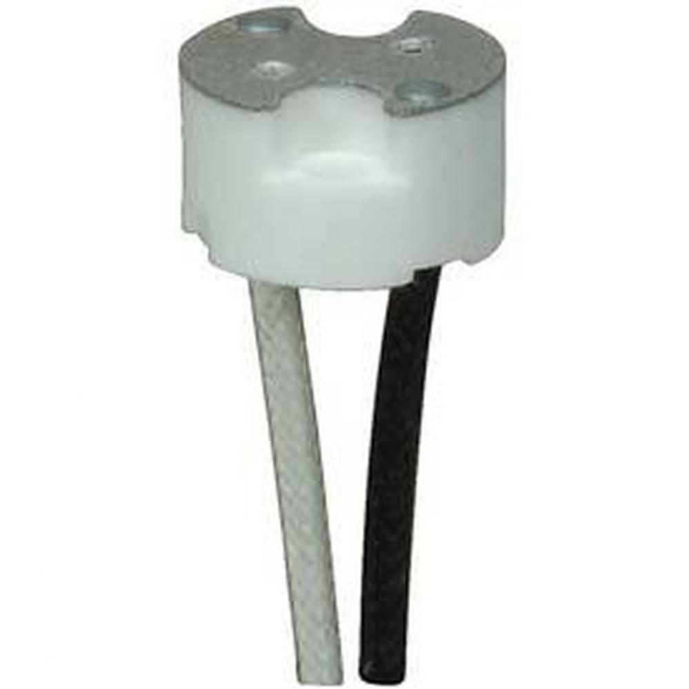 G8 Porcelain Halogen Socket with 6''