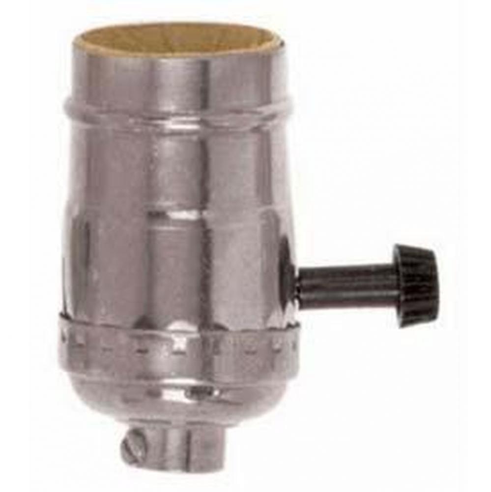 Solid Brass Polished Nickel On/Off Turn Knob Socket with Ss