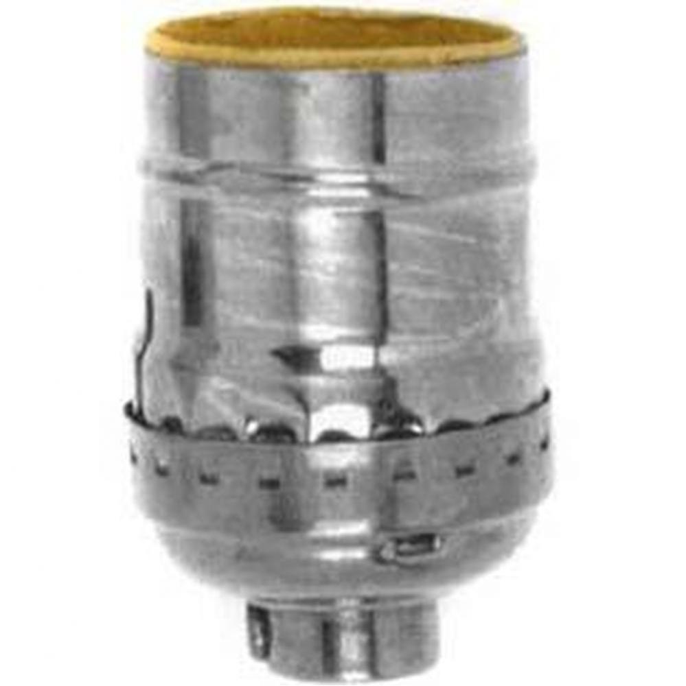Solid Brass Polished Nickel Short Keyless Socket with Ss