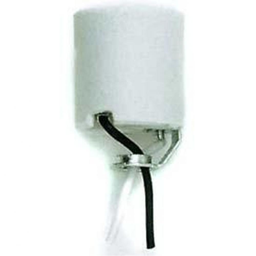 White Porcelain Socket with Hickey