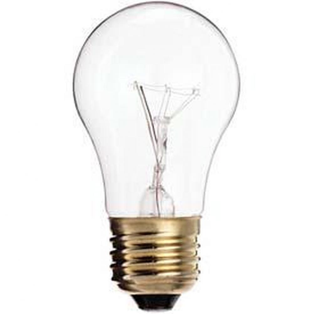60 watt A15 Incandescent; Clear; 2500 Average rated hours; 580 lumens; Medium base; 130