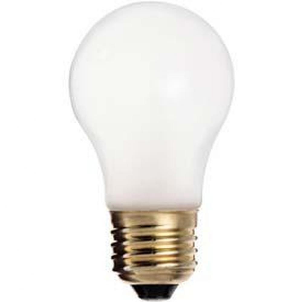 60 watt A15 Incandescent; Frost; 2500 Average rated hours; 570 lumens; Medium base; 130