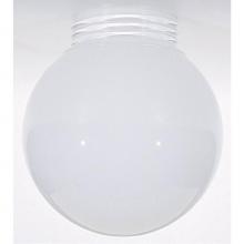Satco 50/216 - Opal Ball Glass Globe Shade; 6 inch Diameter; 3-11/64 inch Screw Fitter; Inside Sprayed White